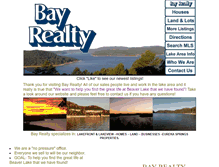 Tablet Screenshot of bayrealty.net